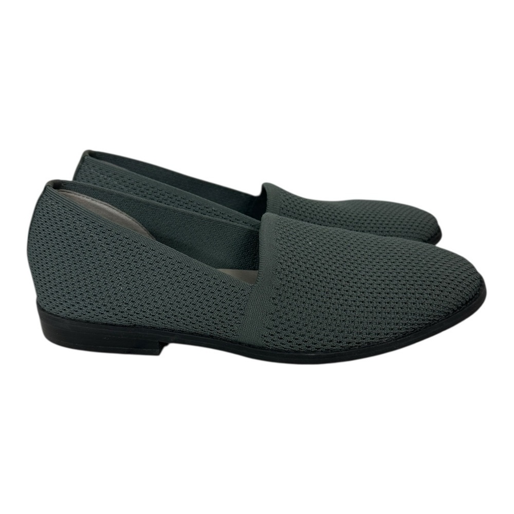 Eileen Fisher Demi Recycled Stretch Knit Loafer in a gray size 9